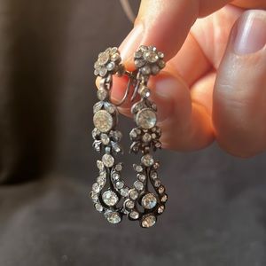Bedazzled costume jewelry earrings